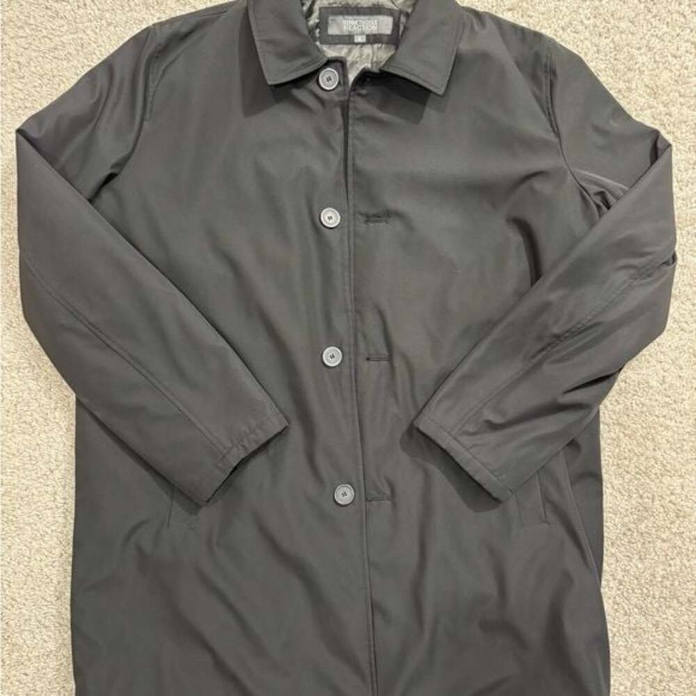 Kenneth Cole Reaction Men's Charcoal Trench Coat size XL
